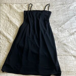 Vintage JCrew Black Spaghetti Strap Dress